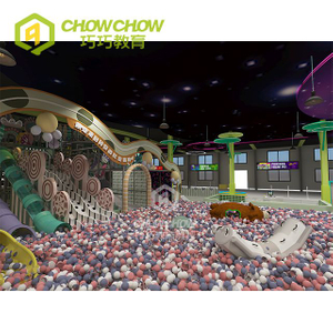 Qiaoqiao 750SQM Jungle Macarons Kid Playground Indoor Fun Play Area