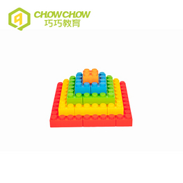 QiaoQiao Kids Plastic Building Blocks Magnetic Intelligence Desk Building Blocks for Sale