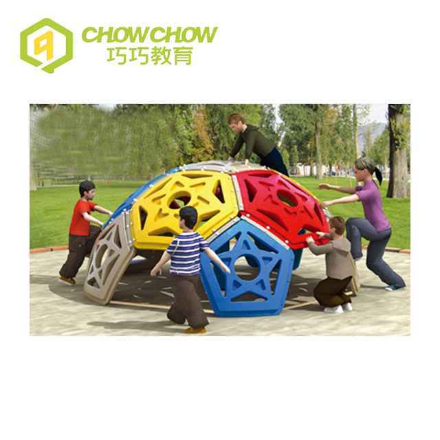 Qiaoqiao Round Kids Outdoor Rock Climbing Wall Structure for Park