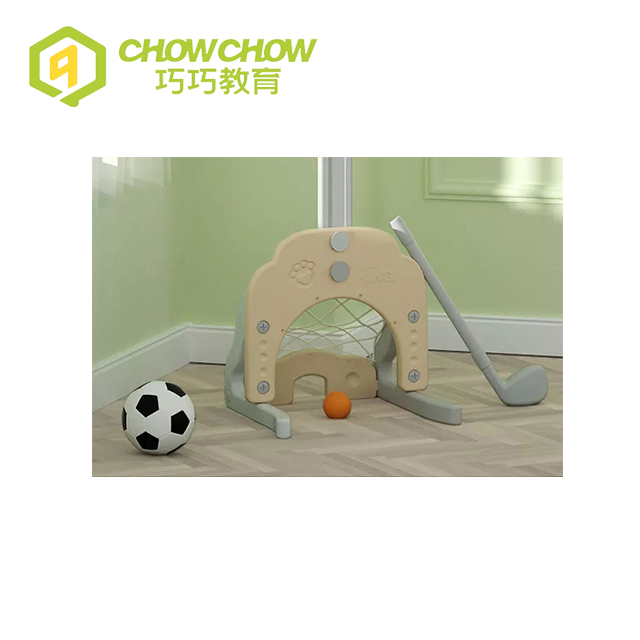 3-in-1 Plastic Indoor Kids Basketball Soccer Golf Set Hoop Adjustable Stand
