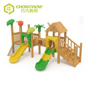 new style wood kids slides outdoor plastic playground and outdoor for kids