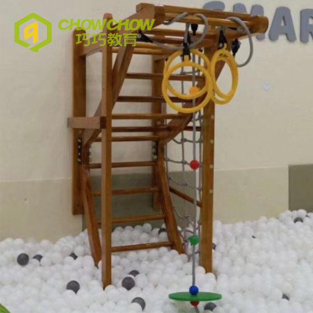 Factory Quality Customize Wooden Kids Climbing Frame Set Toys for Indoor 