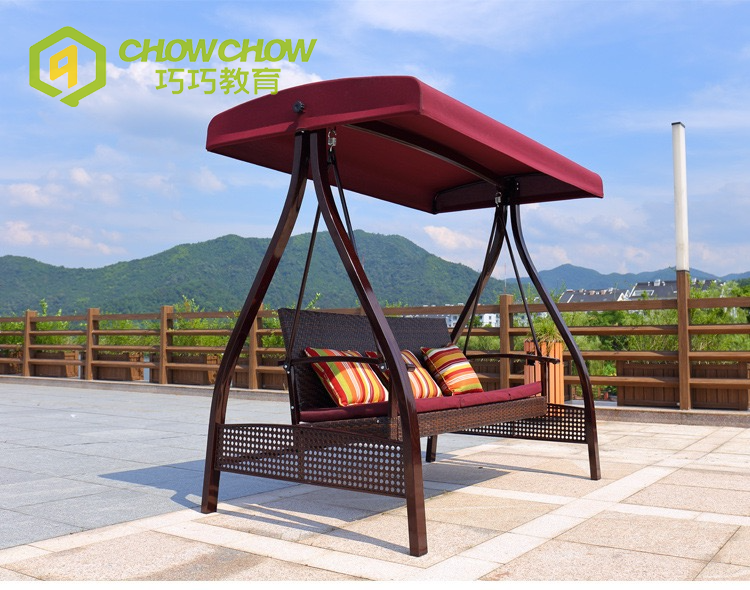 Good quality Outdoor playground Park leisure Park Wood Public Long Chair Bench