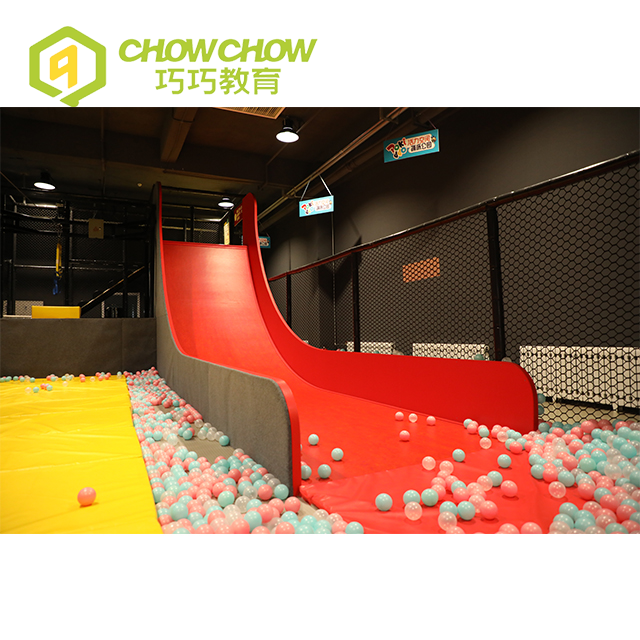 QiaoQiao Kids Large Straight Slides Commercial Indoor Playground for Sale