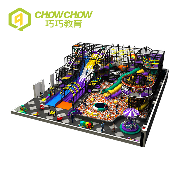 QiaoQiao Colorful Funny Naughty Castle Large Kids Indoor Playground for Sale