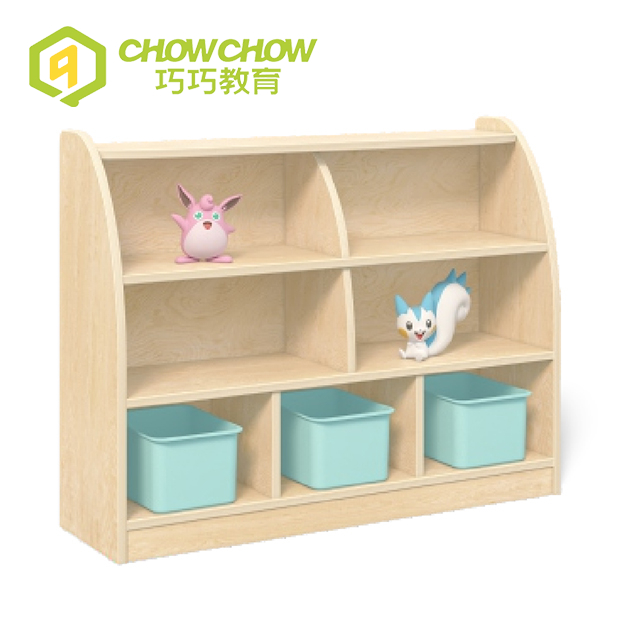 Qiaoqiao Daycare Kindergarten Wooden Toys Storge Cabinet Furniture Amusement Corner Sets