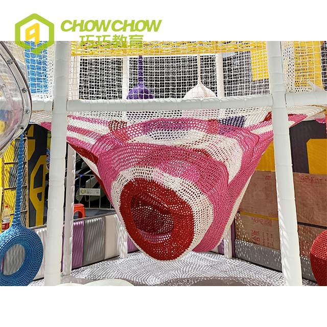 Qiaoqiao Kids Climbing Rope Net Rainbow Crocheted Net Climbing Playground Exercise