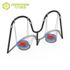 Qiao Qiao adults amusement park patio swings playground garden swing set equipment outdoor double seats swing for school kids