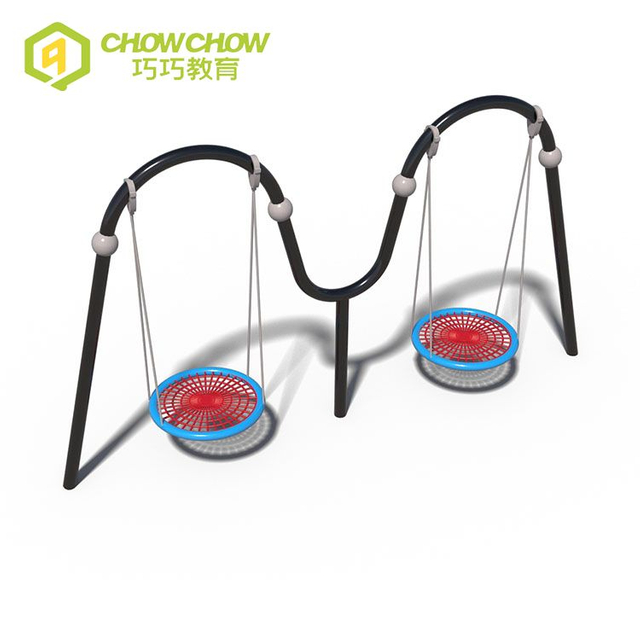 Qiao Qiao adults amusement park patio swings playground garden swing set equipment outdoor double seats swing for school kids