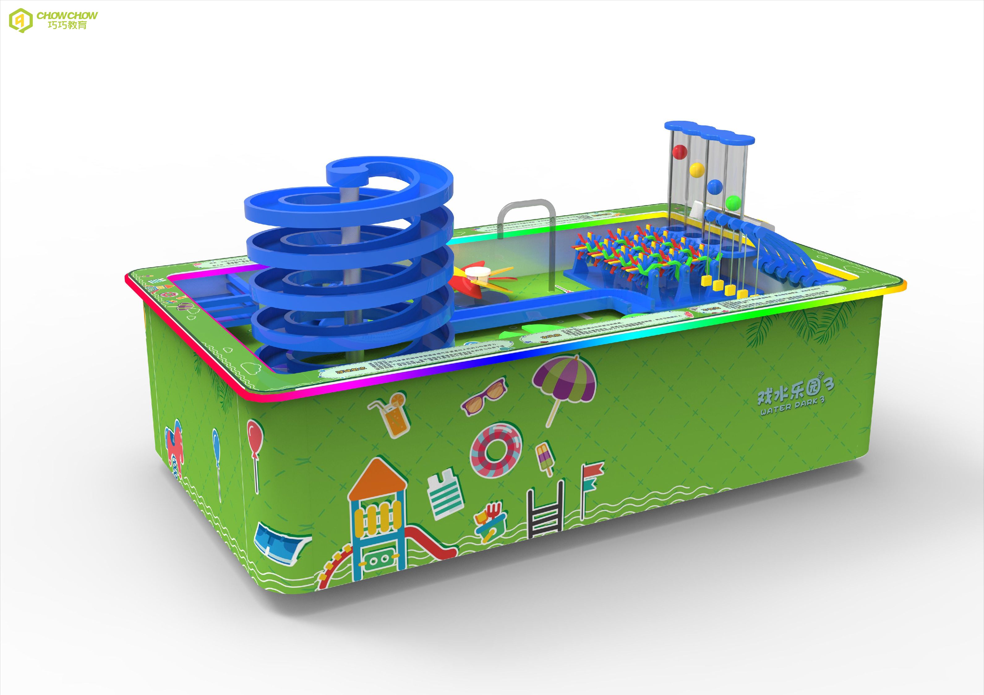 QiaoQiao indoor playground children science amusement water parks Interactive game equipment Water Play Table For kids museum