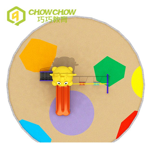Qiaoqiao HDPE Lovely Plastic Playground Equipment Outdoor Playground