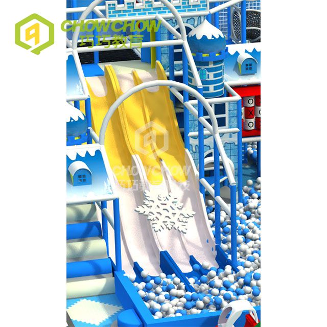 Qiaoqiao Customized 200SQM Ice And Snow Theme Indoor Playgound for Kids