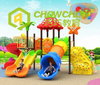 QiaoQiao plastic slide and swing outdoor playground with kids outdoor playground equipment slide for children