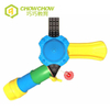 Qiaoqiao commercial small playground equipment for kids outdoor playground plastic slide