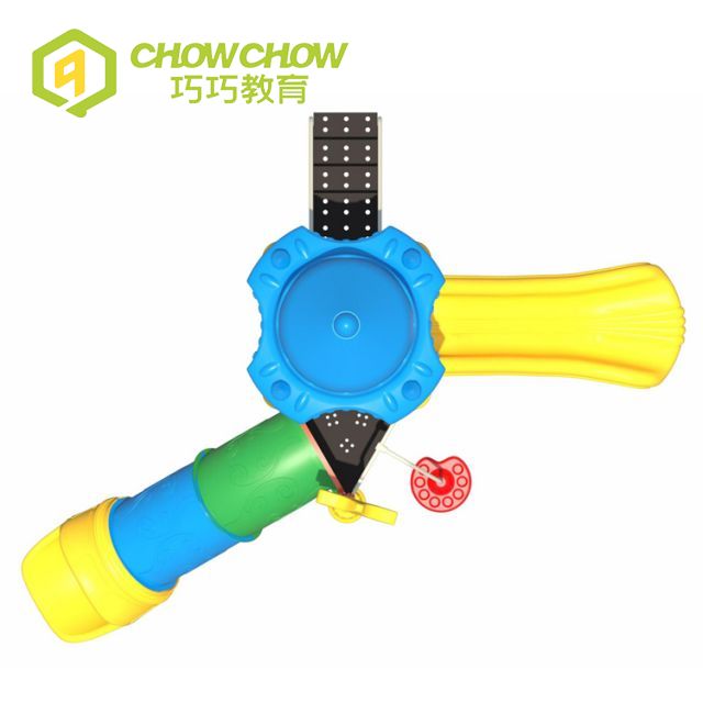 Qiaoqiao commercial small playground equipment for kids outdoor playground plastic slide