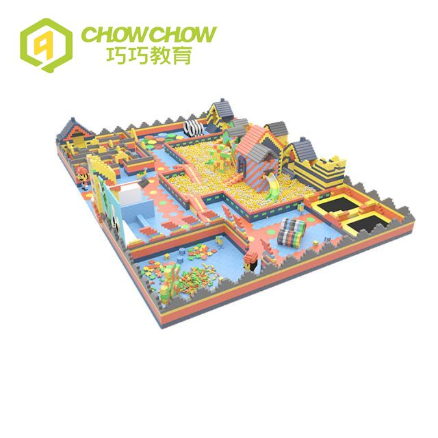 Qiaoqiao Customized Colorful Epp Building Blocks Indoor Playground For Kids