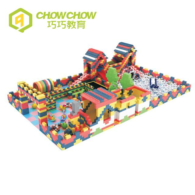 Qiaoqiao Commercial Customized Colorful Epp Building Blocks Indoor Playground For Shopping Mall