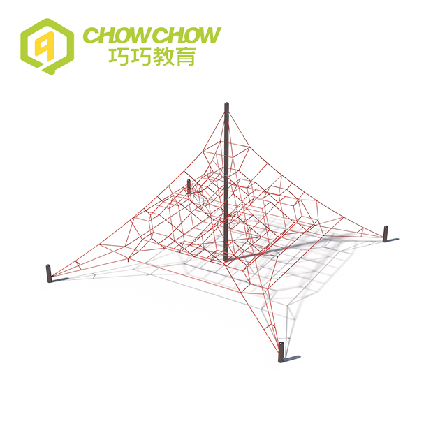 Qiaoqiao Professional Youth Fitness Custom Park Climbing Frames Rope Course 