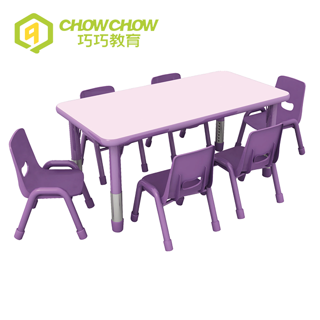 Height Adjustable Children Wooden Furniture Child Study Table