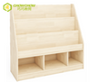 Wood Bookshelf With Cabinet Storage For Kindergarten