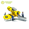 Customized outdoor combination stainless steel aircraft-shaped slide playground equipment 
