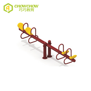 Low price kids galvanized steel two-Seater seesaw in playground