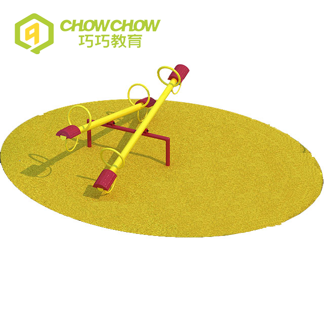Low price kids galvanized steel two-Seater seesaw in playground