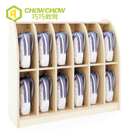  Qiaoqiao Hot Sell Children Indoor Wood Kids Schoolbag Cabinet for Kingdergarten