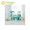 Qiaoqiao Indoor Plastic Playhouse With Slide And Swing Set Toys