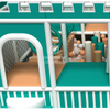 Qiaoqiao Custom Kids Play Space Slides Indoor Plastic Playground