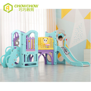 Qiaoqiao Children's Indoor Playground Slide Big Plastic Slides And Swings Slide For Kids