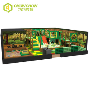 QiaoQiao China Kids Forest Theme Indoor Playground children small commercial play area With baby sand pit equipment manufacture
