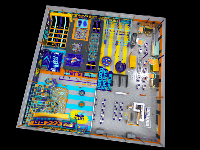 How to build an indoor playground where both adults and children can play (4)