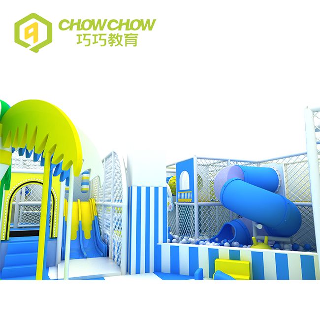 QiaoQiao Commercial Blue Funny Soft Play Kids Indoor Playground for Sale