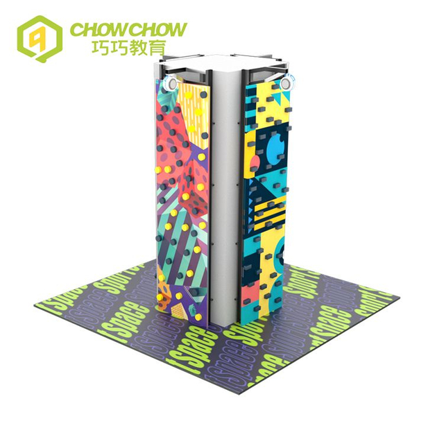 QiaoQiao indoor amusement sports park equipment customized soft panel rock climbing wall games for kids&adults