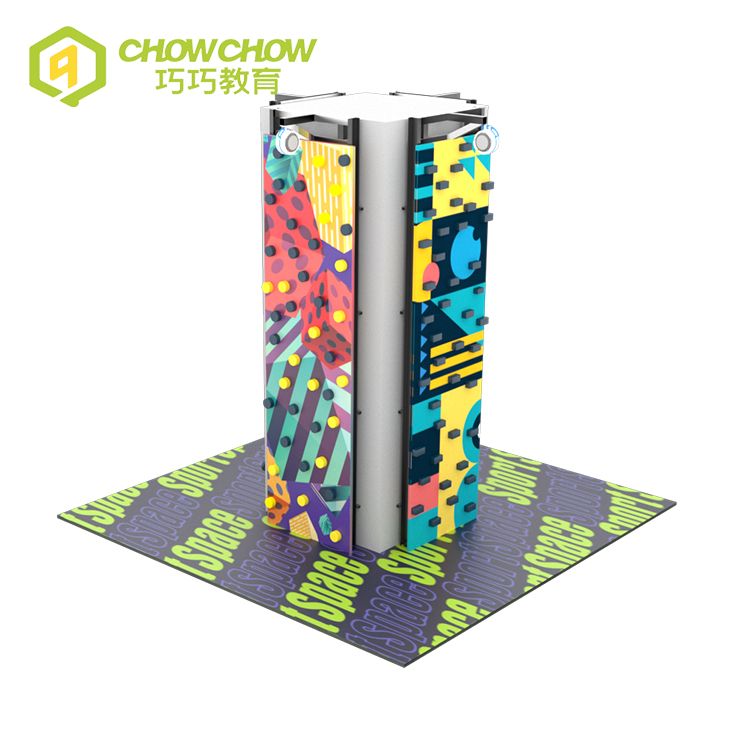 QiaoQiao indoor amusement sports park equipment customized soft panel rock climbing wall games for kids&adults