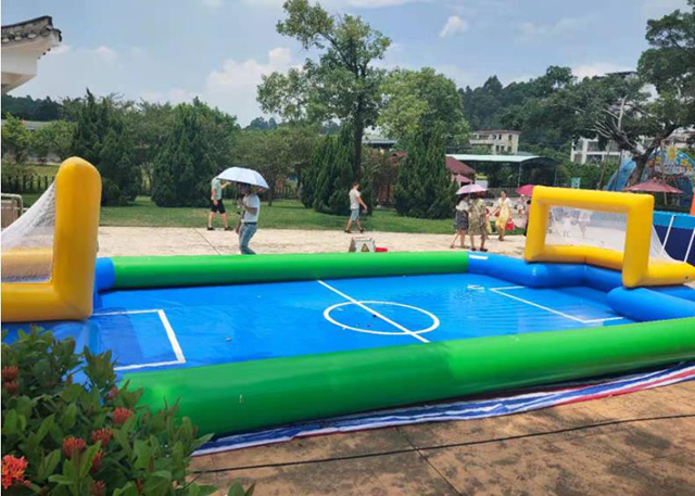 Qiao Qiao Inflatable Soccer Field, Inflatable Football Pitch, Inflatable Football Arena / Court For Sale