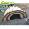 Hot Sale Customized Kids Rainbow Bridge Light Brown Indoor Soft Play for Sale
