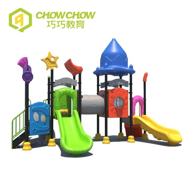 Qiaoqiao HDPE Plastic Playground Equipment Outdoor 76mm Post Playground
