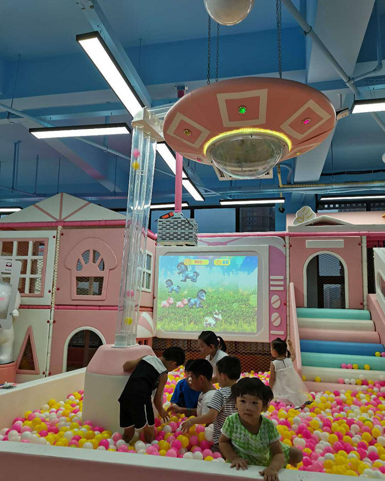 Qiao Qiao Children Indoor Playground equipment Ball Pool Sprinkle Game Machine Interactive Ball drop Games