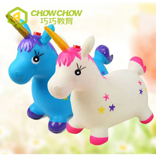 Kids PVC Hopping Animal Toys Inflatable Jumping Horse