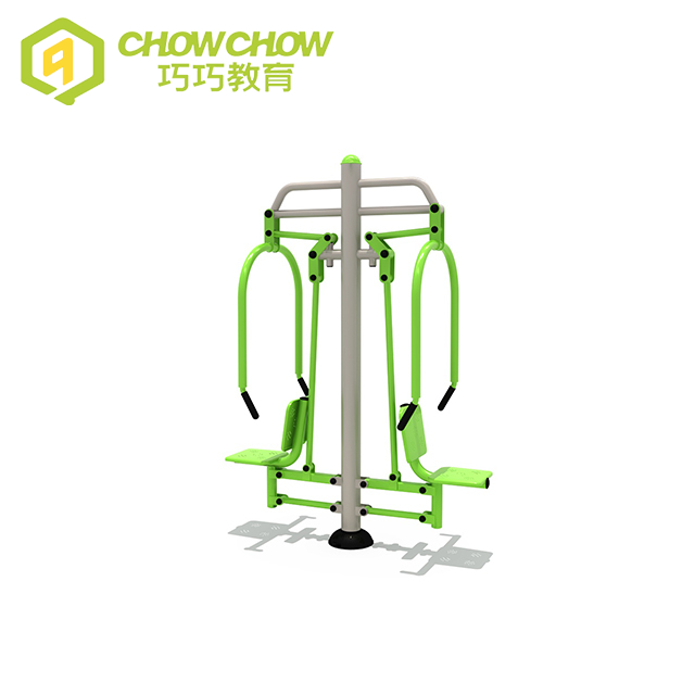 Qiaoqiao Professional Double Sit Push Trainer Outdoor Playground Exercise Outdoor Fitness Equipment