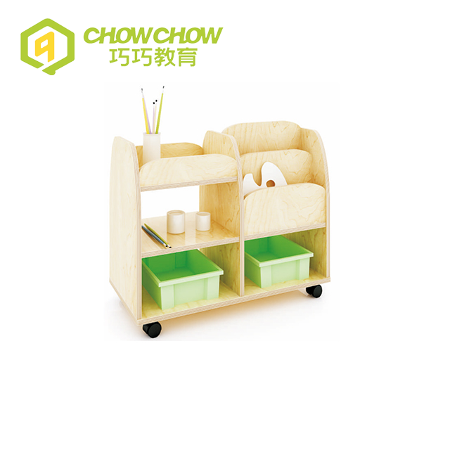 Qiaoqiao Attractive Price Kids Toy Storage Shelf for Kindergarten