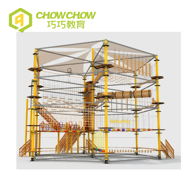 Qiaoqiao Outdoor Playground Challenge Equipment Ropes Course Tree Adventure Park