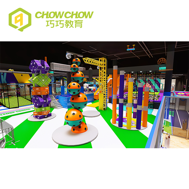 Qiaoqiao Kids Indoor Playgrpound Customized Themed with Jump Trampoline