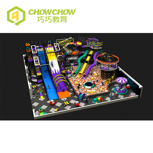 QiaoQiao Colorful Funny Naughty Castle Large Kids Indoor Playground for Sale