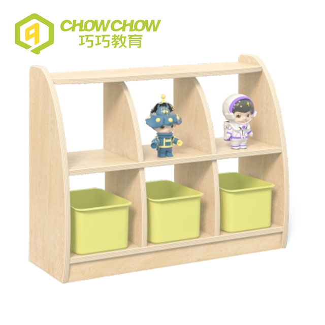 Qiaoqiao Daycare Kindergarten Wooden Toys Storge Cabinet Furniture Amusement Corner Sets