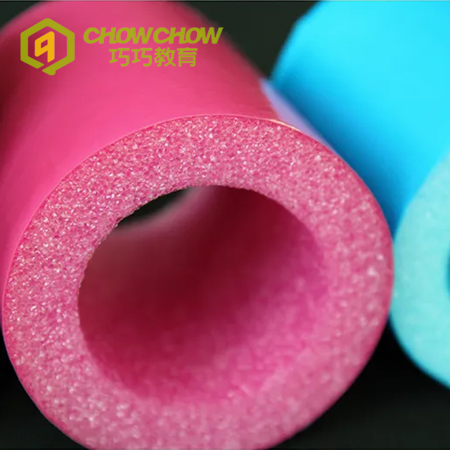 Colorful insulation safety protection soft PVC foam padding pipe for indoor playground 