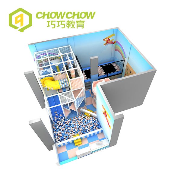 Qiaoqiao Commercial Kids Small Indoor Playground Space Theme Equipment For Sell
