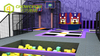 QiaoQiao indoor playground Family Entertainment play center 300sqm trampoline park with tag system foam pit for kids and adults